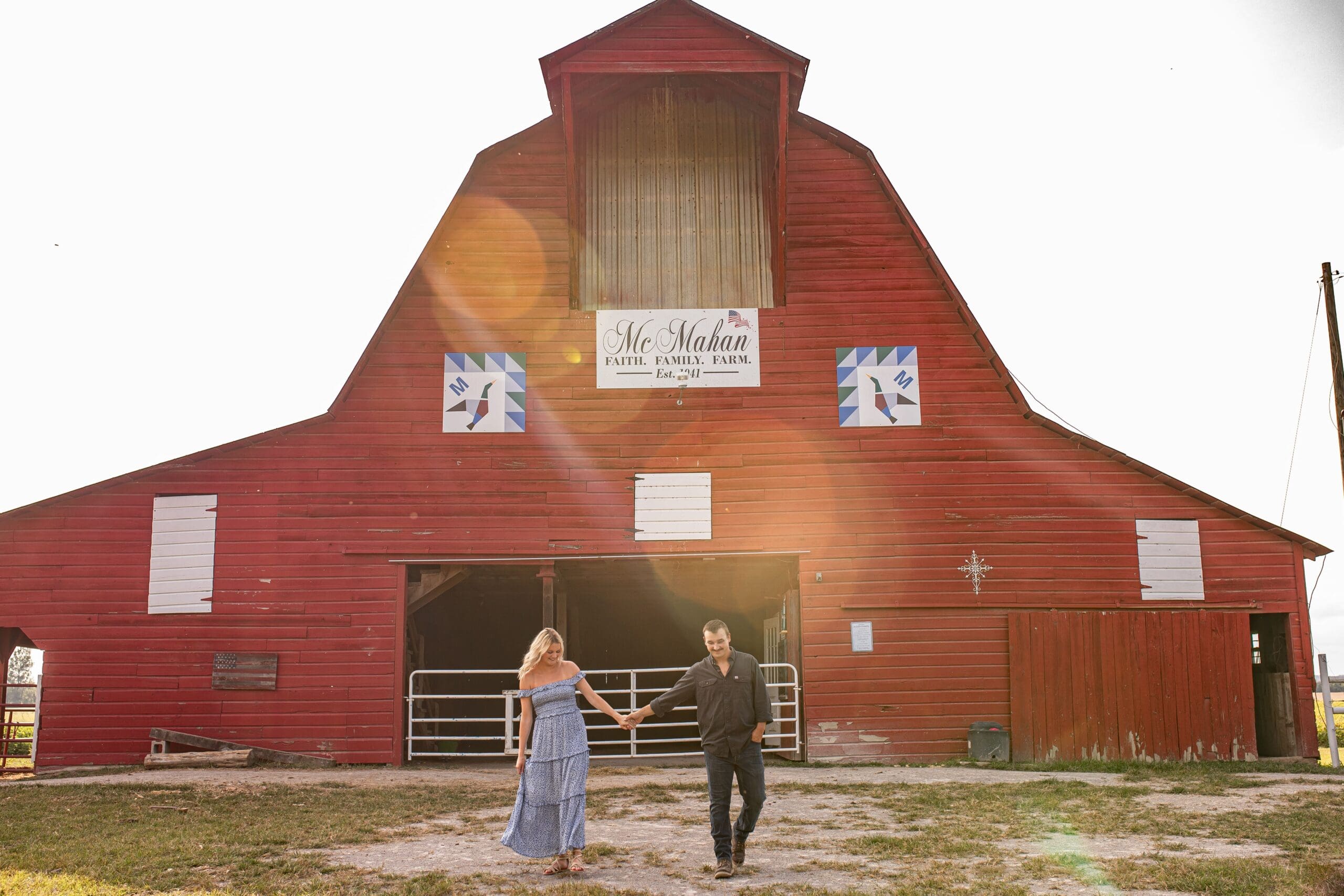 rustic engagement photoshoot